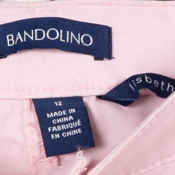 Bandolino Lisbeth Ankle Skinny Jeans 12 Womens Light Pink Cotton Blend - Picture 4 of 5